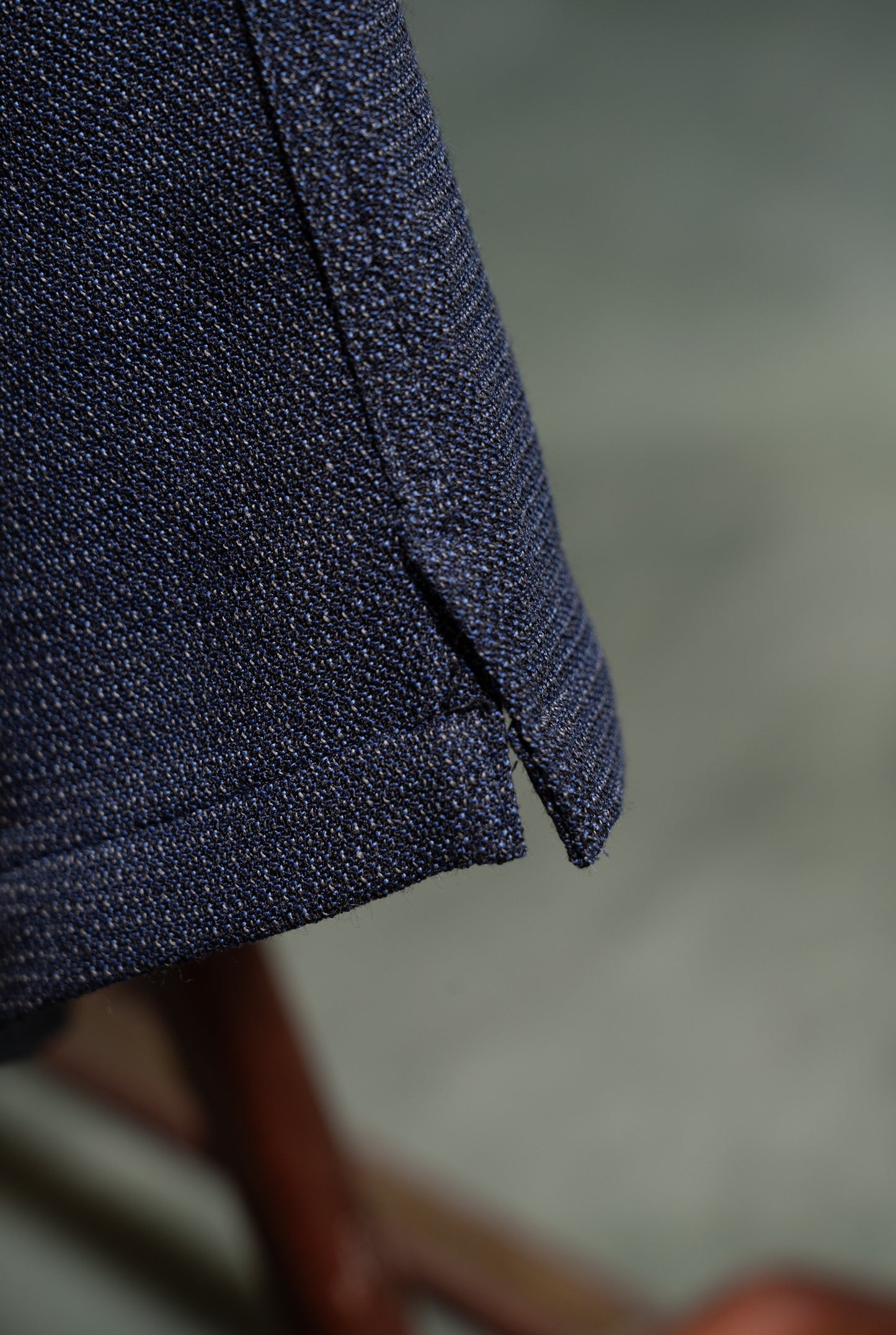 Giacca da uomo Overshirt in jersey di lana blu amisuraduomo sartoria Milano