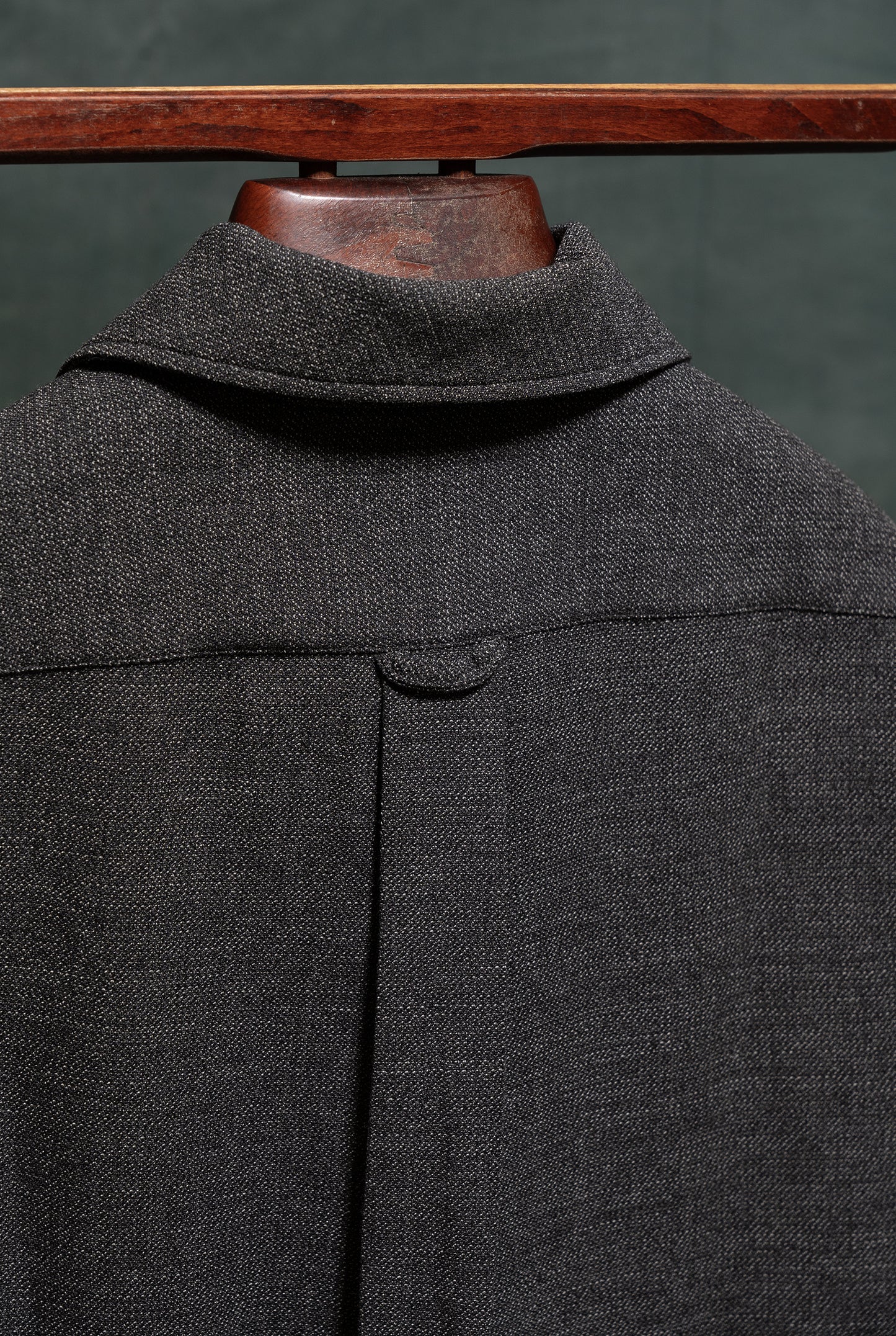 Giacca da uomo Overshirt in jersey di lana grigia amisuraduomo sartoria Milano