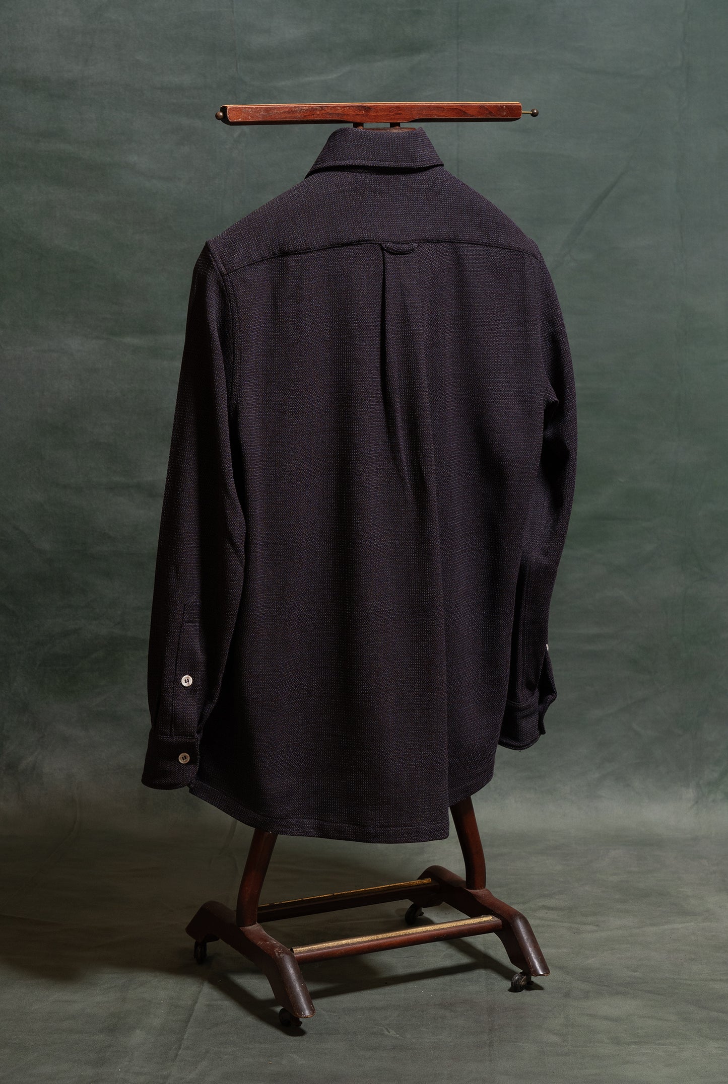 Giacca da uomo Overshirt in jersey di lana grigia amisuraduomo sartoria Milano