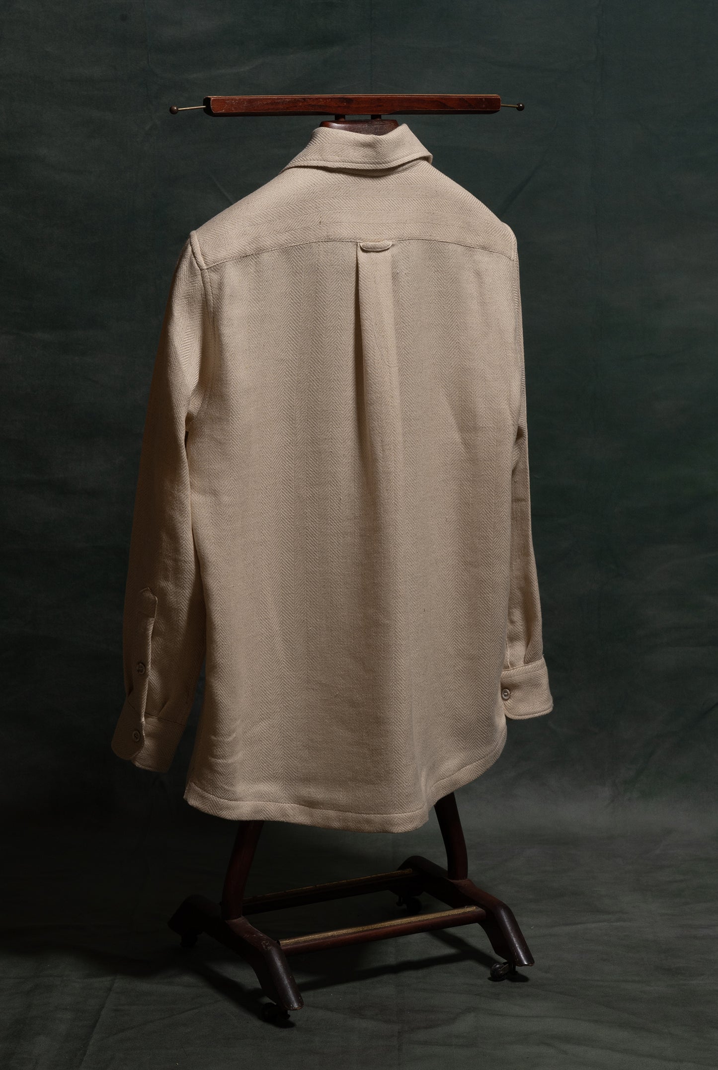 Overshirt in jersey cotone e seta Navigli amisuraduomo sartoria Milano