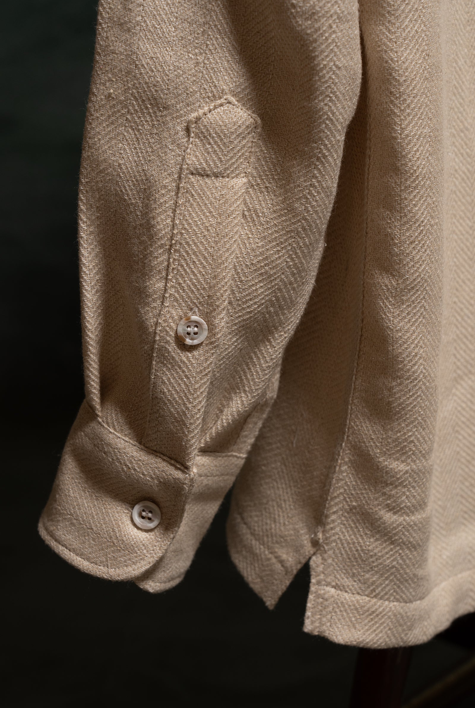 Overshirt  in jersey cotone e seta Navigli  amisuraduomo sartoria Milano