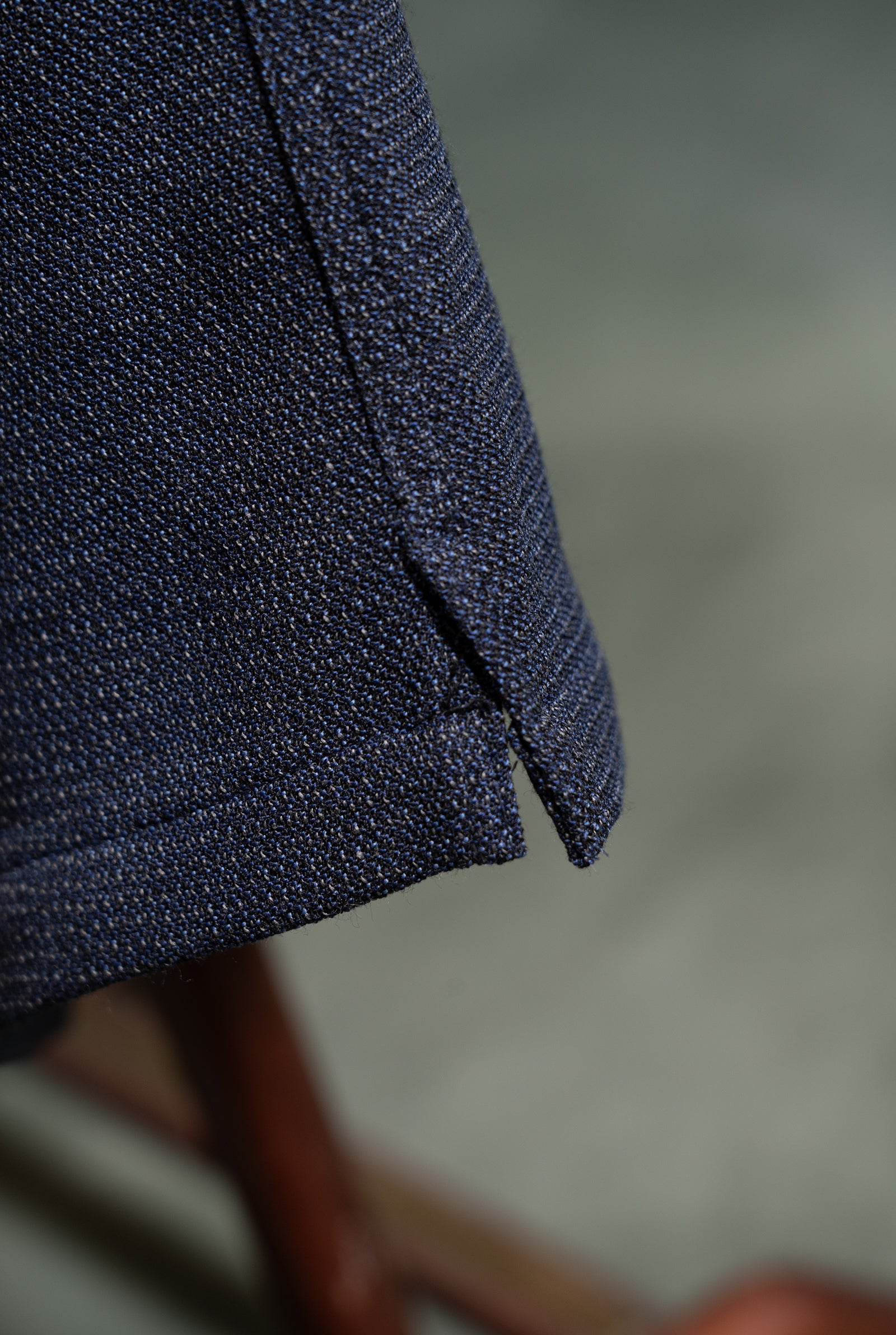 Giacca da uomo Overshirt in jersey di lana blu amisuraduomo sartoria Milano