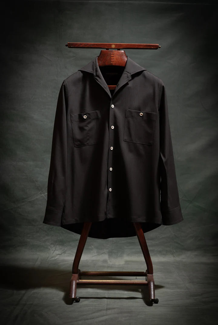 Overshirt uomo giacca camicia NAVIGLI  in lana tech super fine